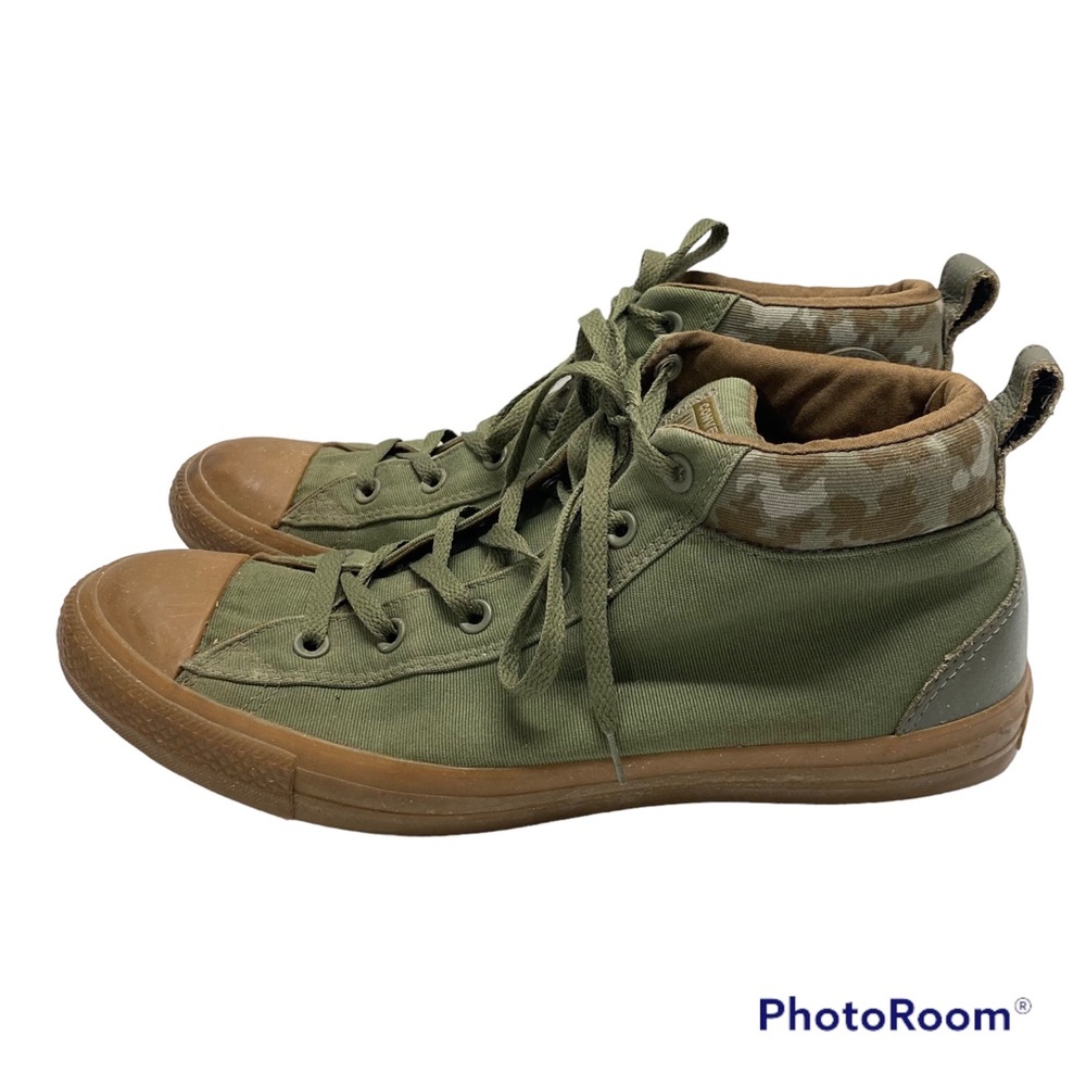 Converse Chuck Taylor All Star Green Mid Top Green Camo Sneakers Mens sz 12
